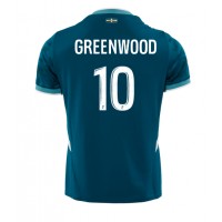 Camiseta Olympique de Marseille Mason Greenwood #10 Segunda Equipación Replica 2024-25 mangas cortas
